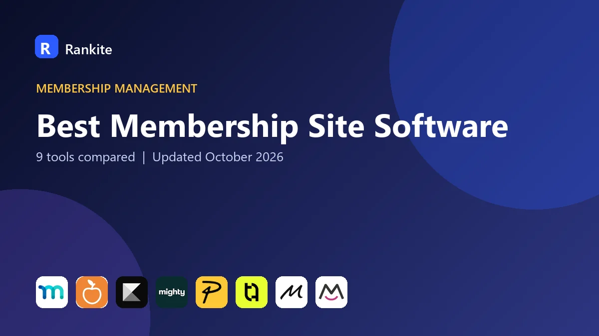Best Membership Site Software in 2026: 9 Tools Compared