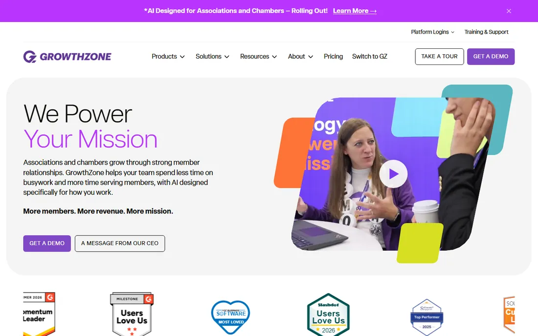 GrowthZone homepage