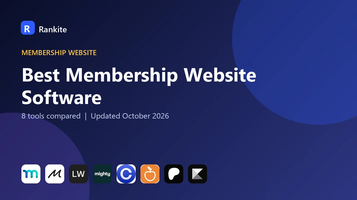 Best Membership Website Software in 2026: 8 Tools Compared