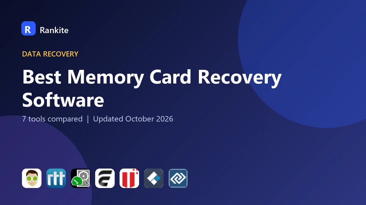 Best Memory Card Recovery Software in 2026: 7 Tools Compared