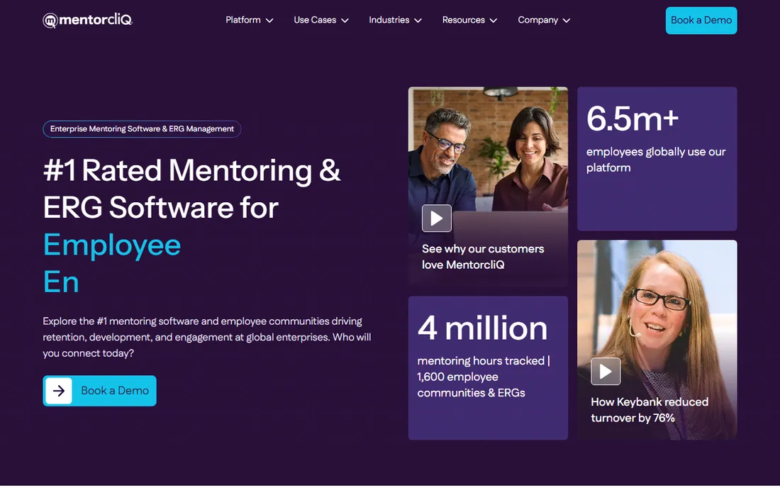 MentorcliQ homepage
