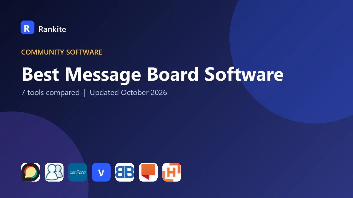 Best Message Board Software: 7 Tools Compared