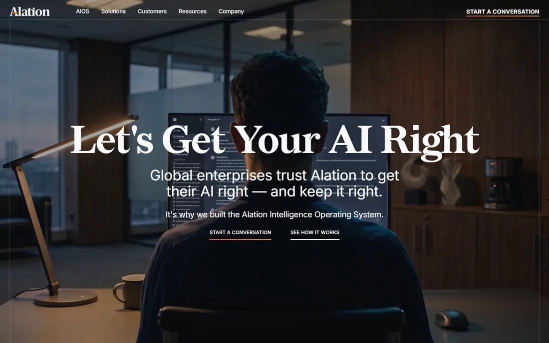 Alation homepage