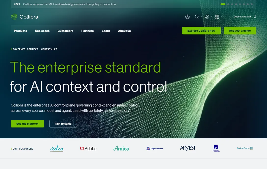 Collibra homepage