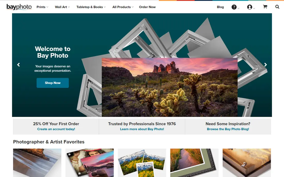 Bay Photo homepage