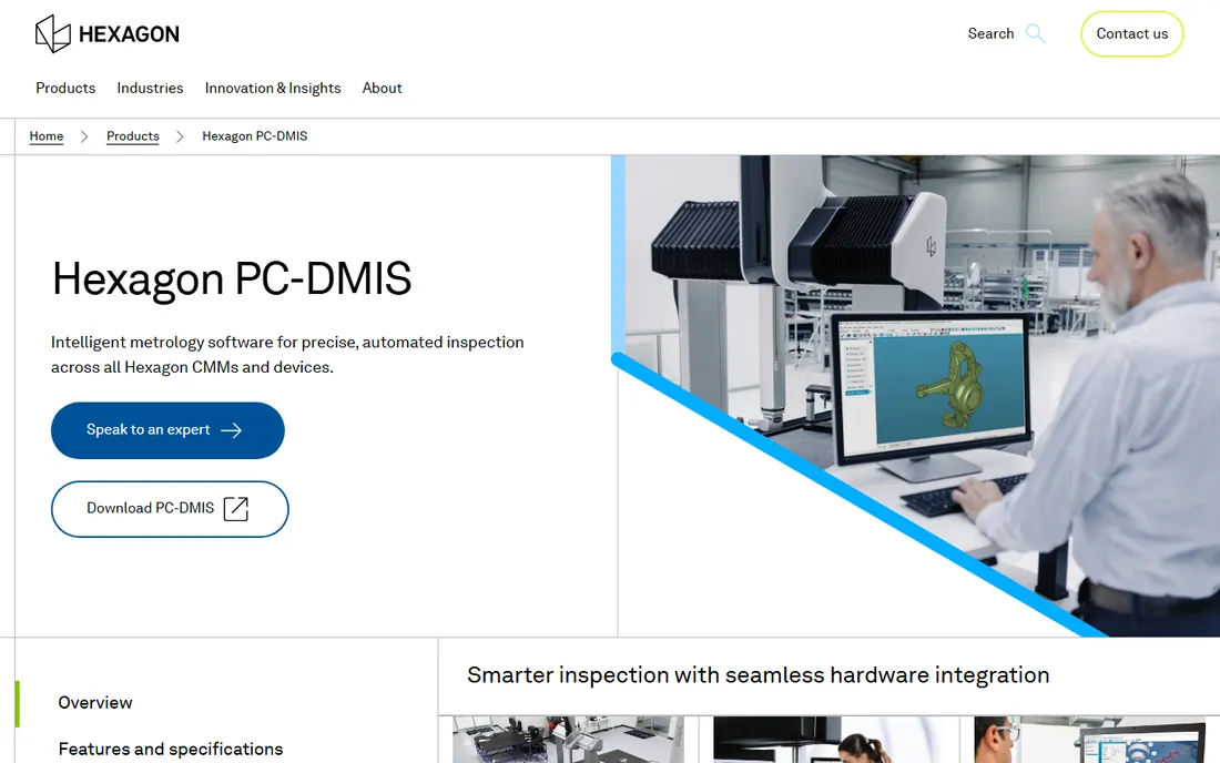 PC-DMIS homepage