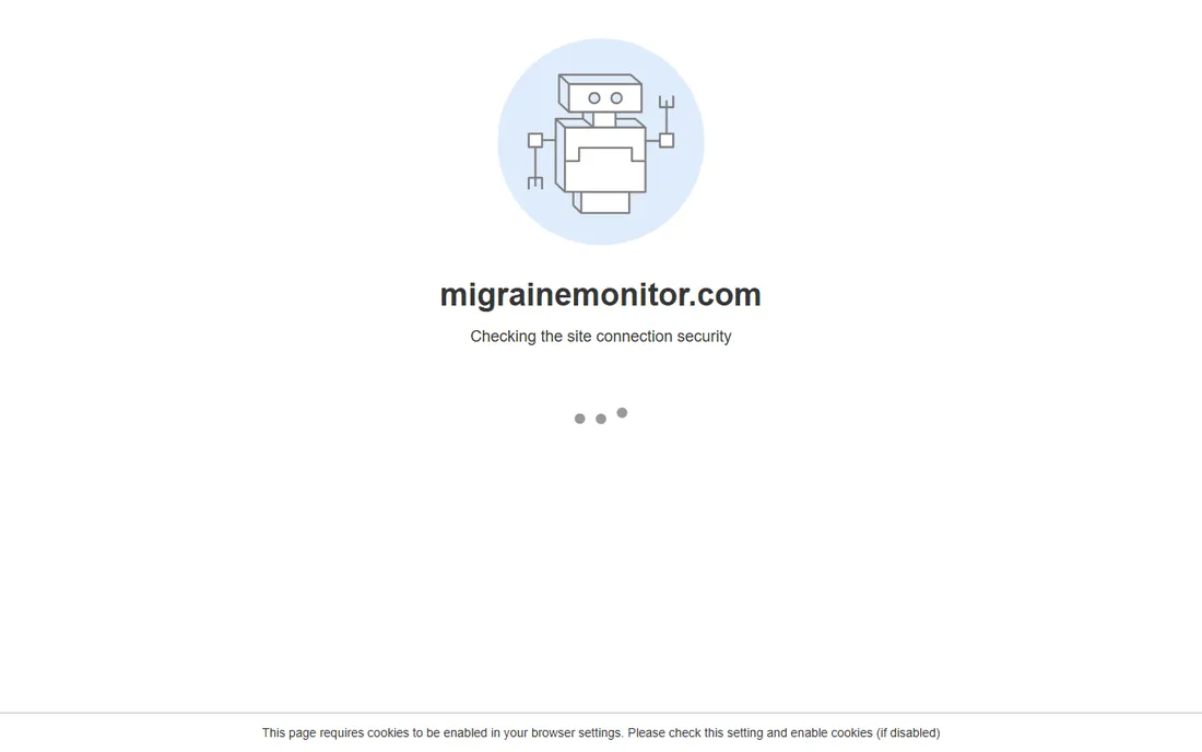 Migraine Monitor homepage