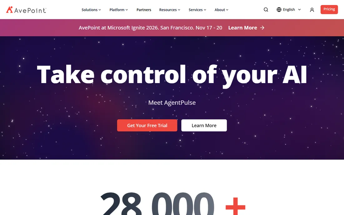 AvePoint homepage