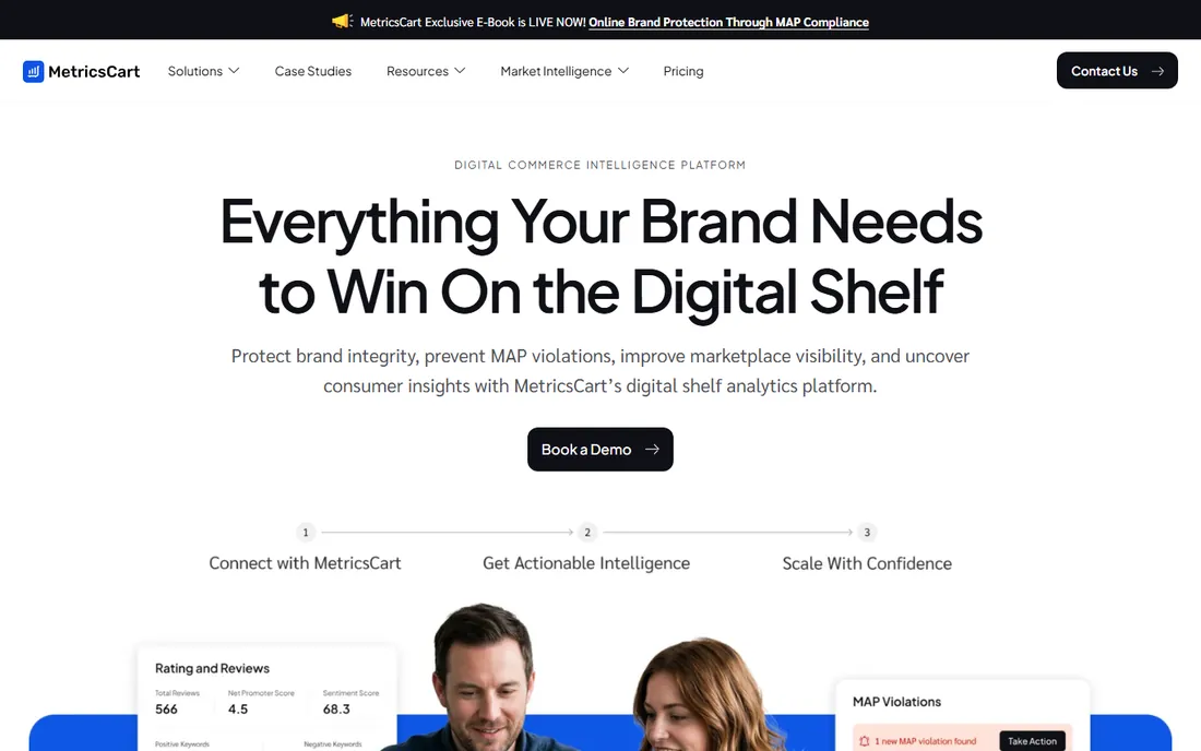 MetricsCart homepage