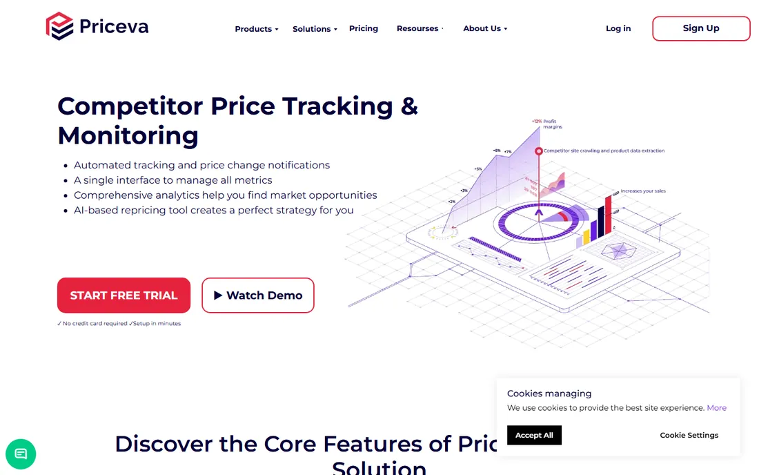 Priceva homepage