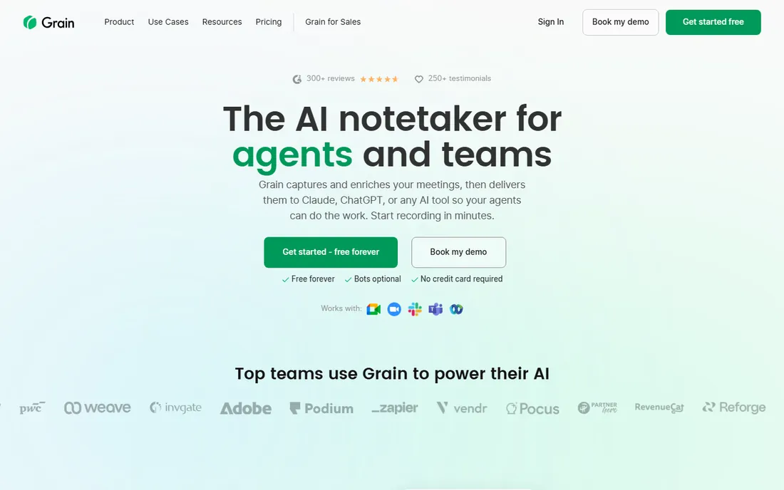 Grain homepage