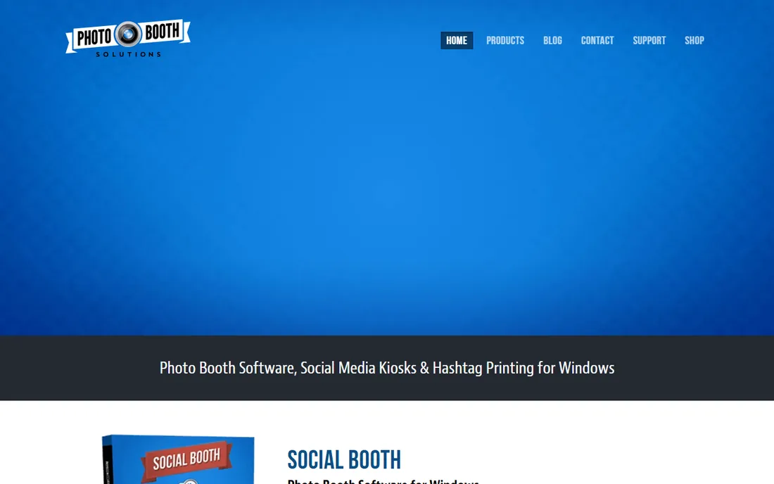 Social Booth homepage