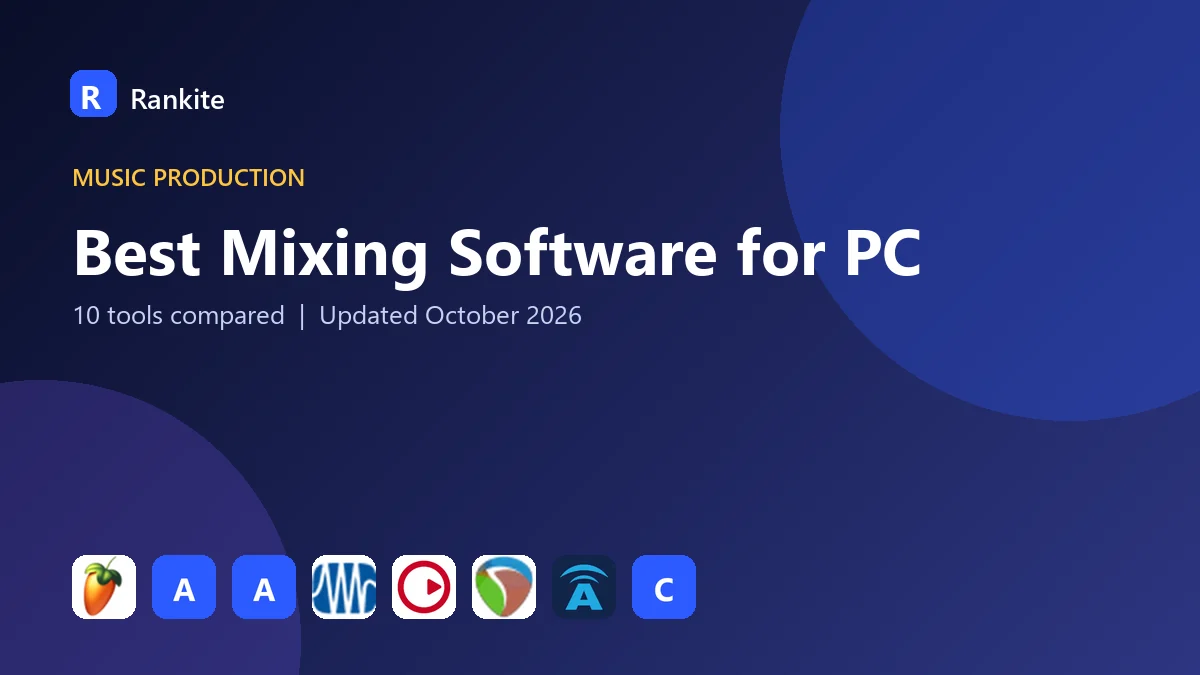 Best Mixing Software for PC in 2026: 10 Tools Compared