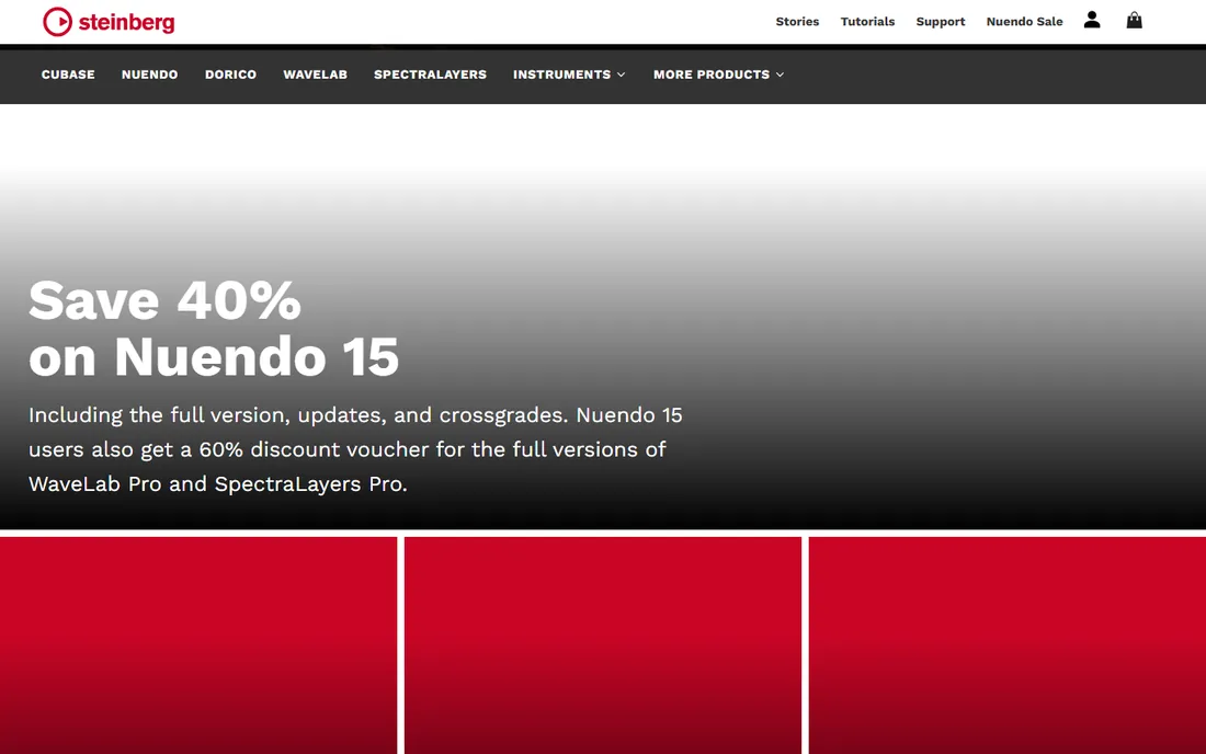 Steinberg Cubase homepage