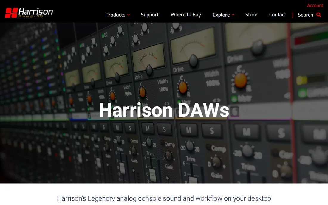 Harrison Mixbus homepage
