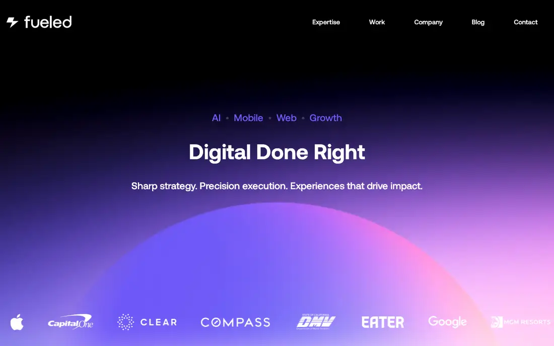 Fueled homepage