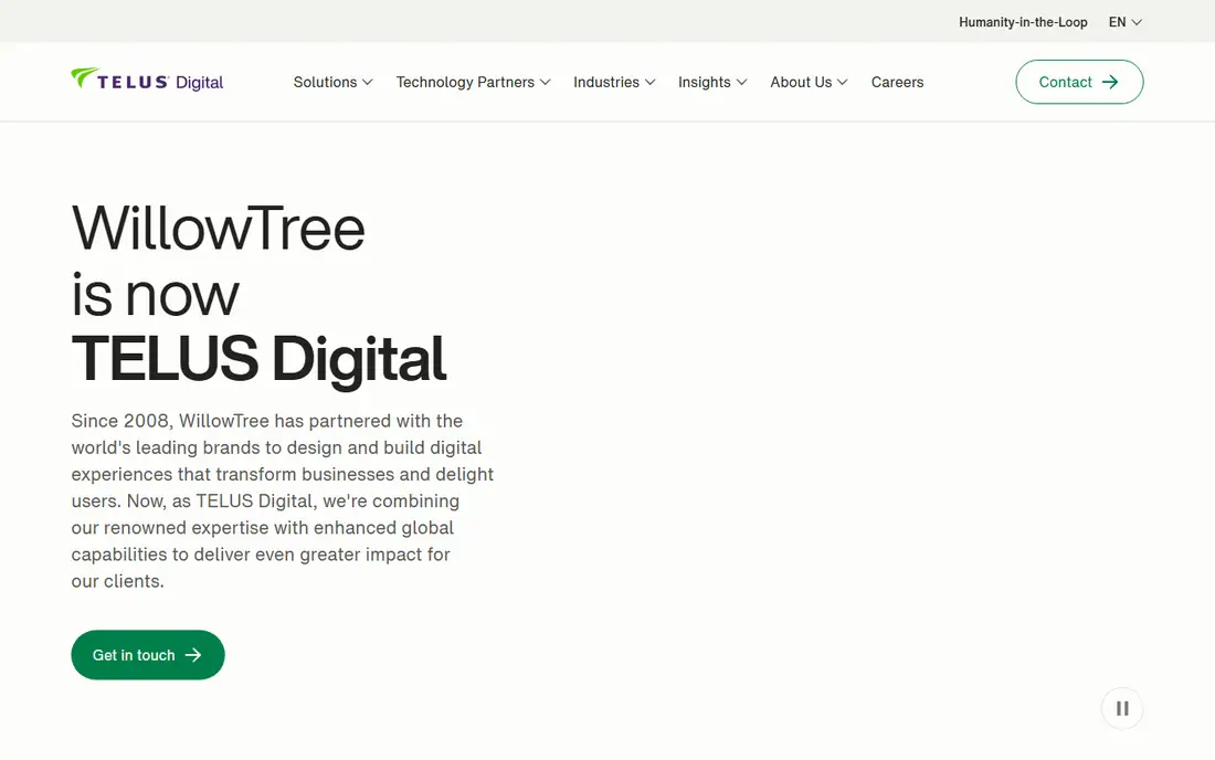 WillowTree homepage