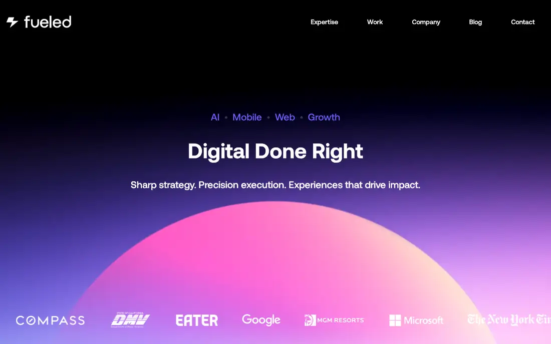 Fueled homepage