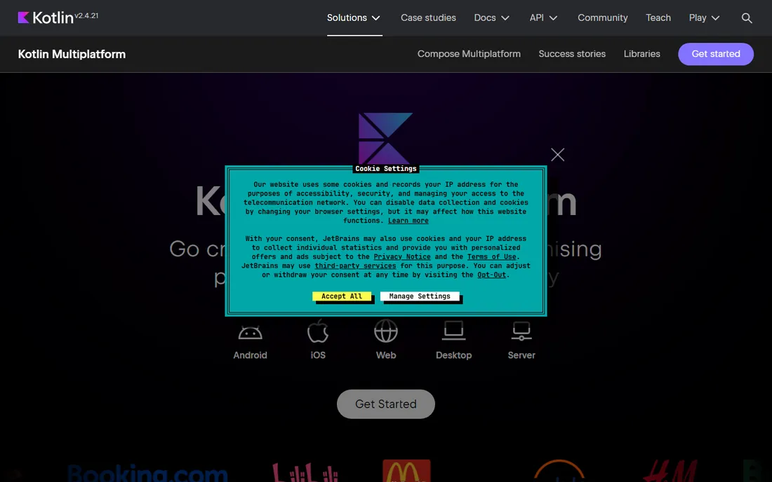 Kotlin Multiplatform homepage