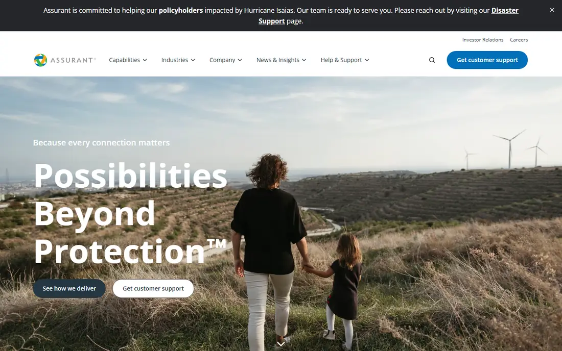 Assurant homepage