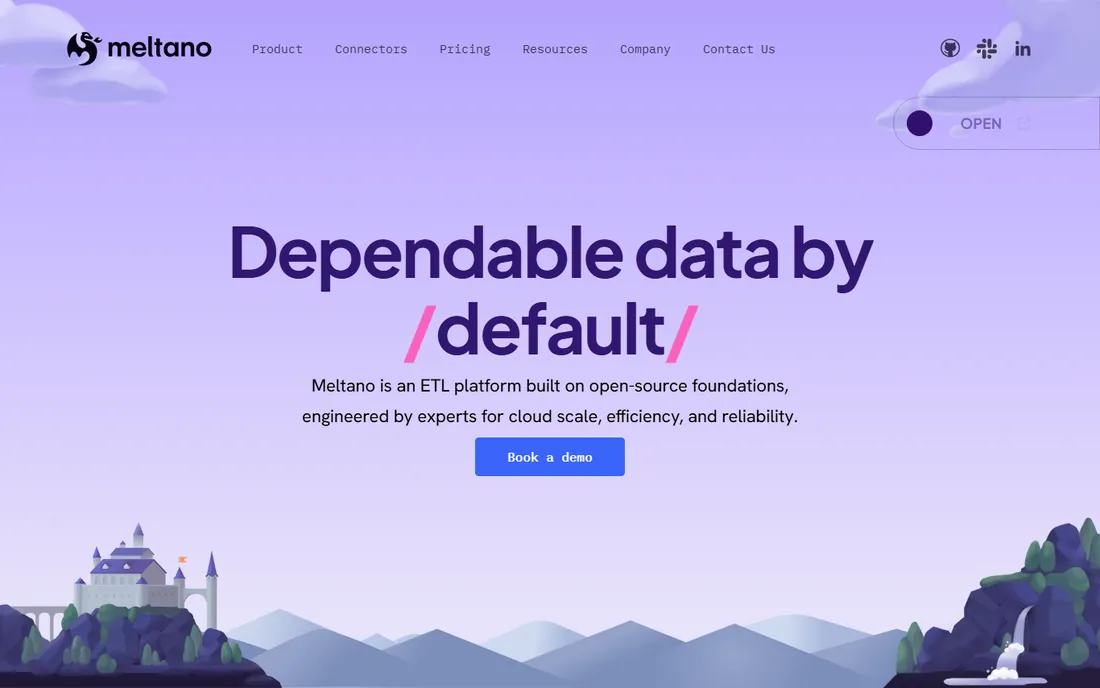 Meltano homepage