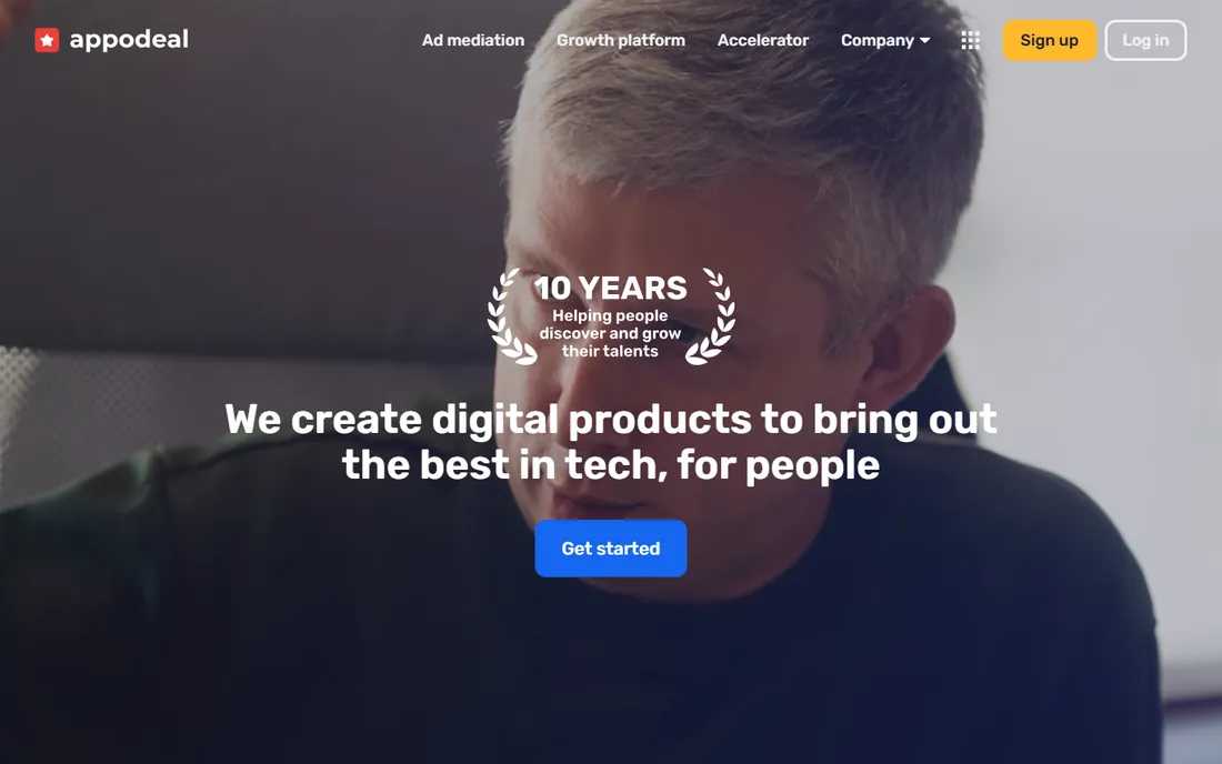 Appodeal homepage