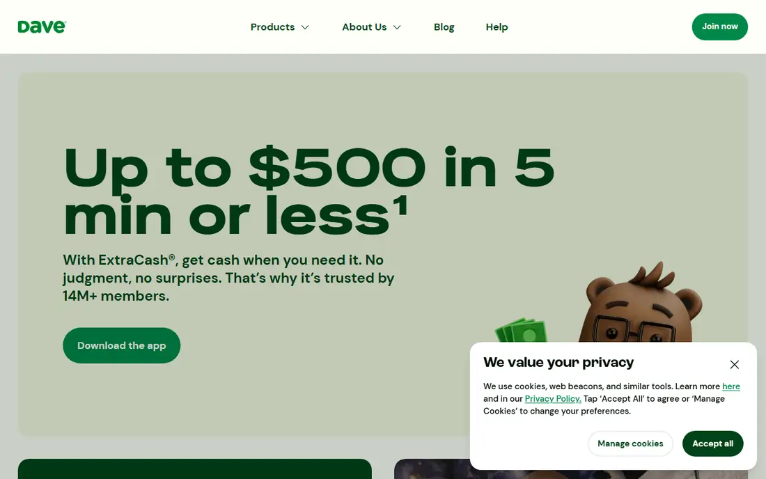 Dave homepage