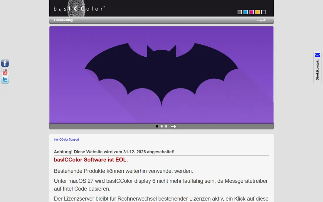 basICColor display homepage