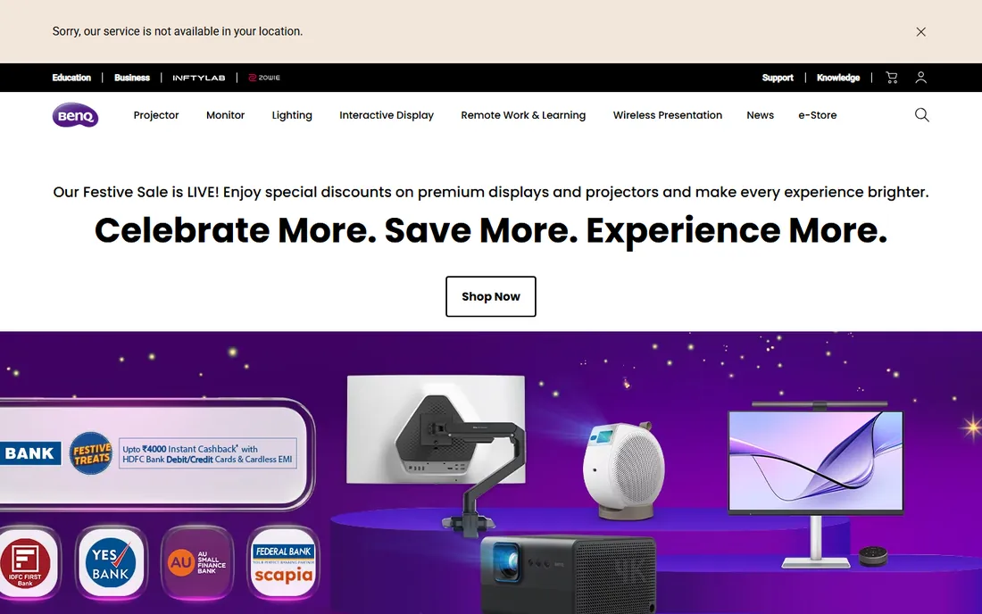 BenQ Palette Master Ultimate homepage
