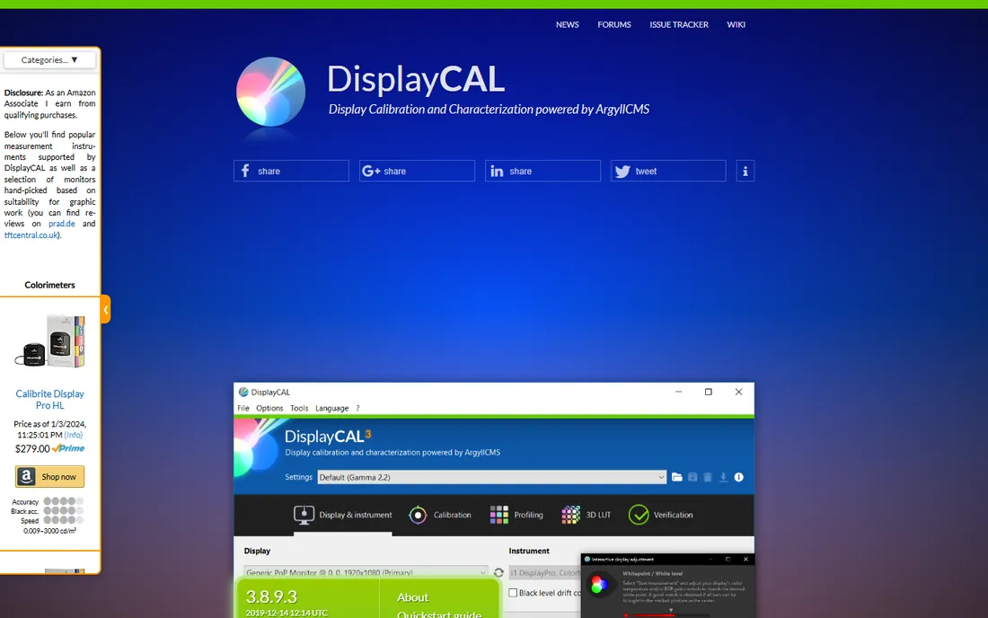 DisplayCAL homepage