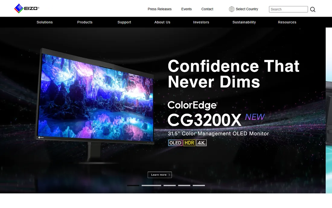EIZO ColorNavigator homepage