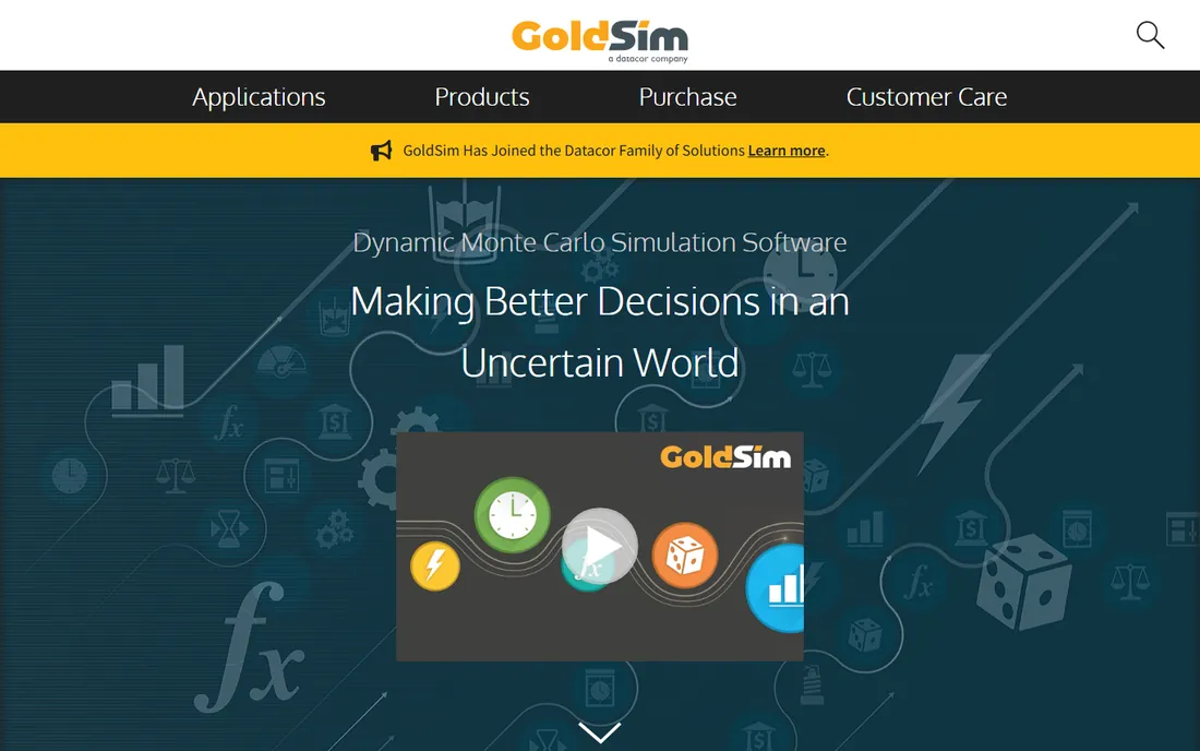 GoldSim homepage
