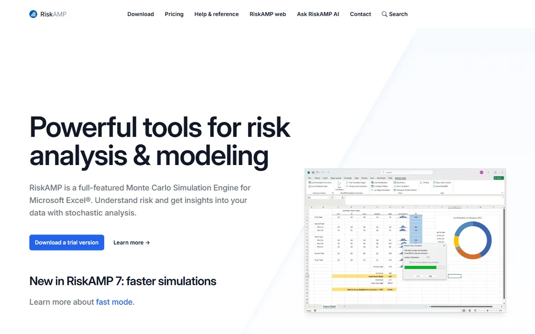 RiskAMP homepage