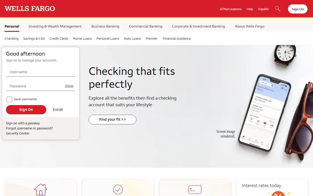 Wells Fargo Home Mortgage homepage