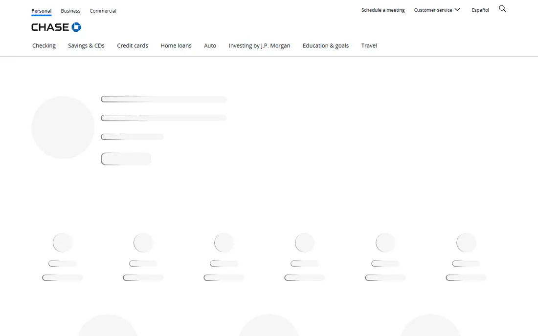 Chase homepage