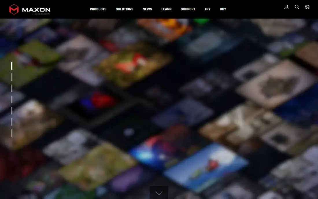 Maxon Cinema 4D homepage