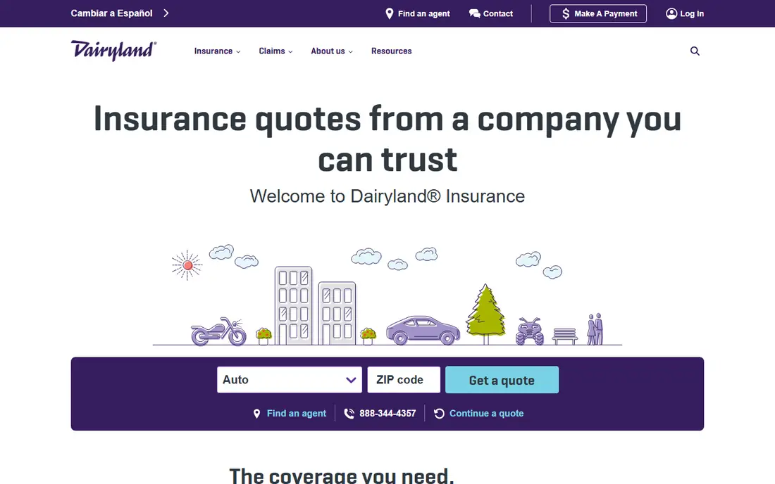 Dairyland homepage