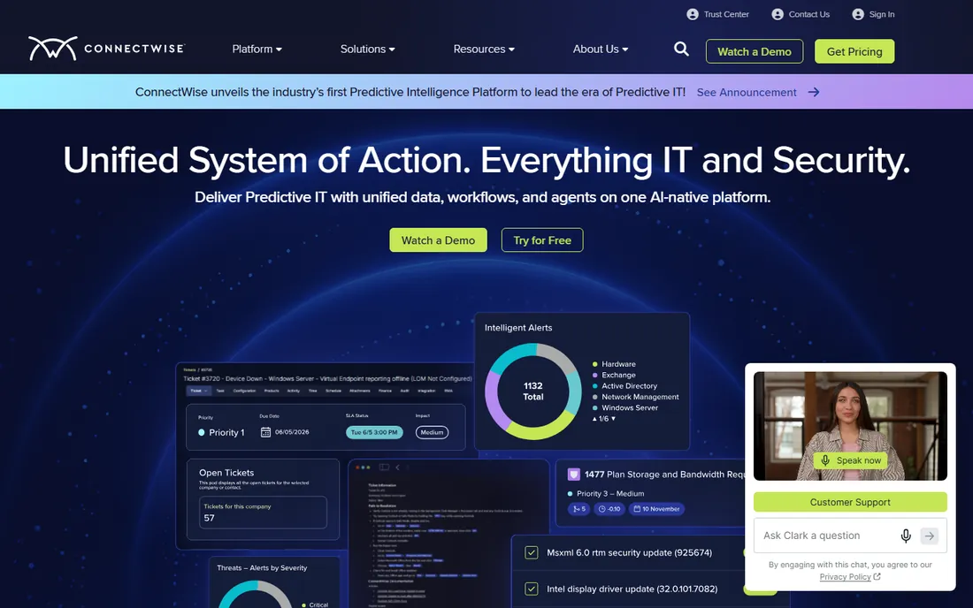 ConnectWise homepage
