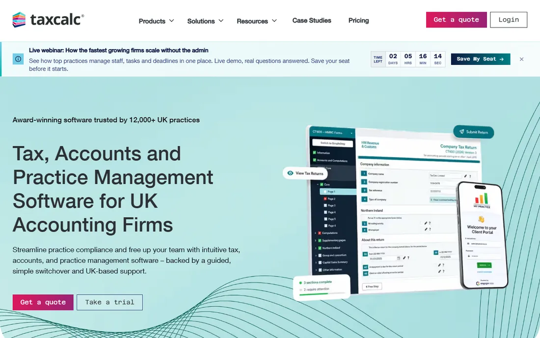 TaxCalc homepage