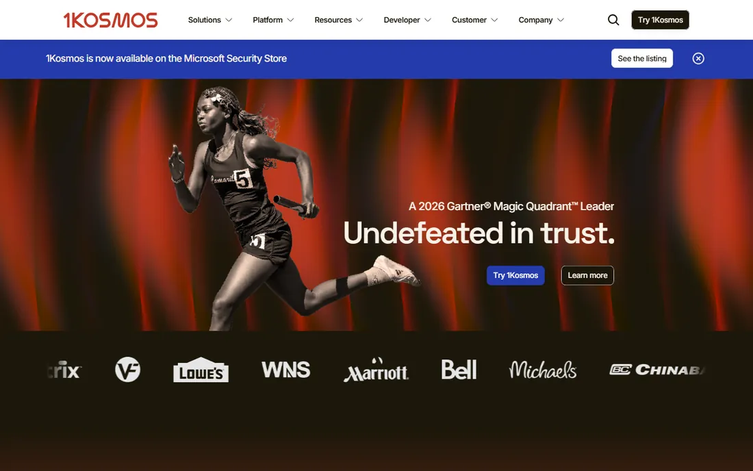 1Kosmos homepage