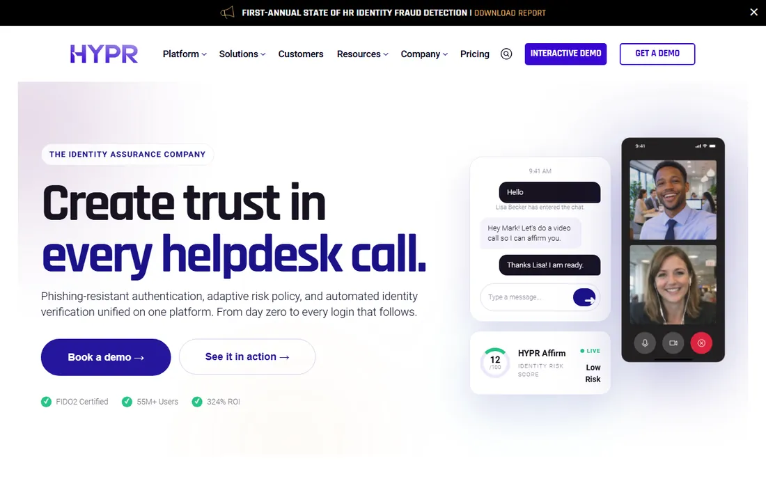 HYPR homepage