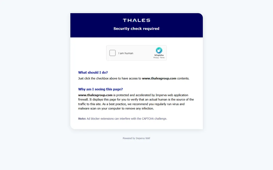 Thales homepage