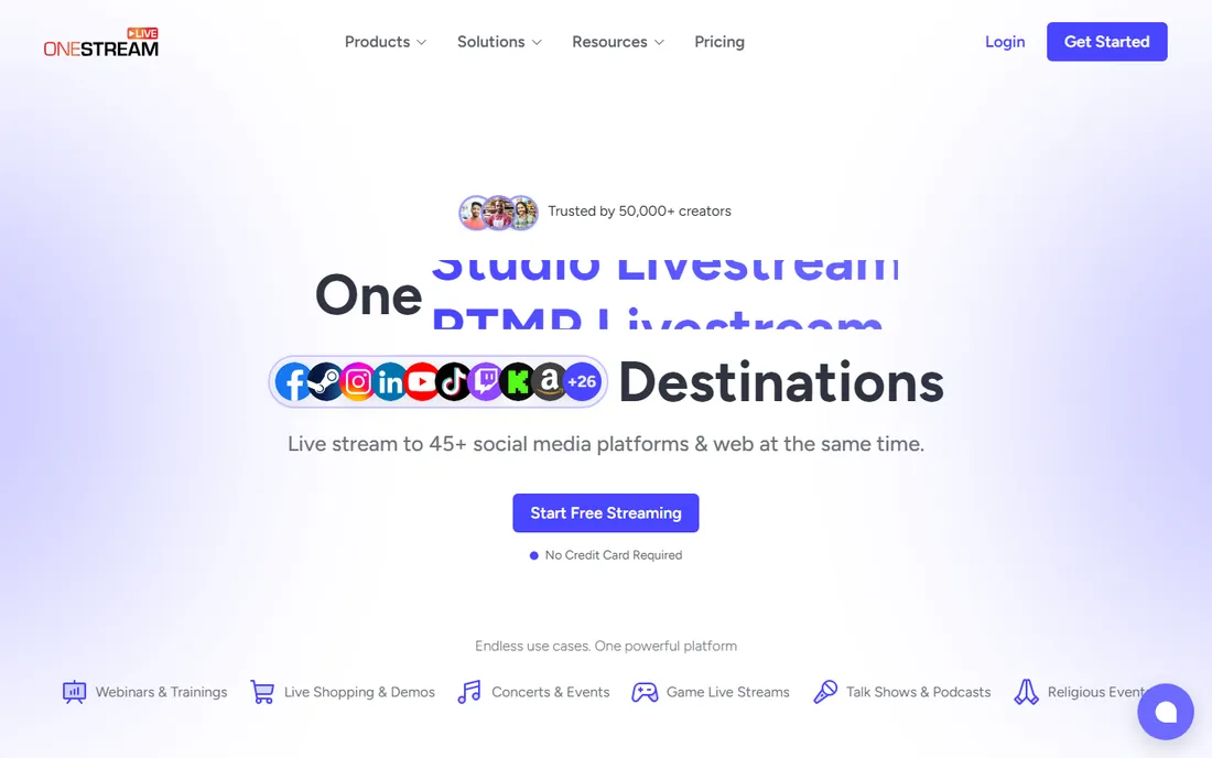 OneStream Live homepage
