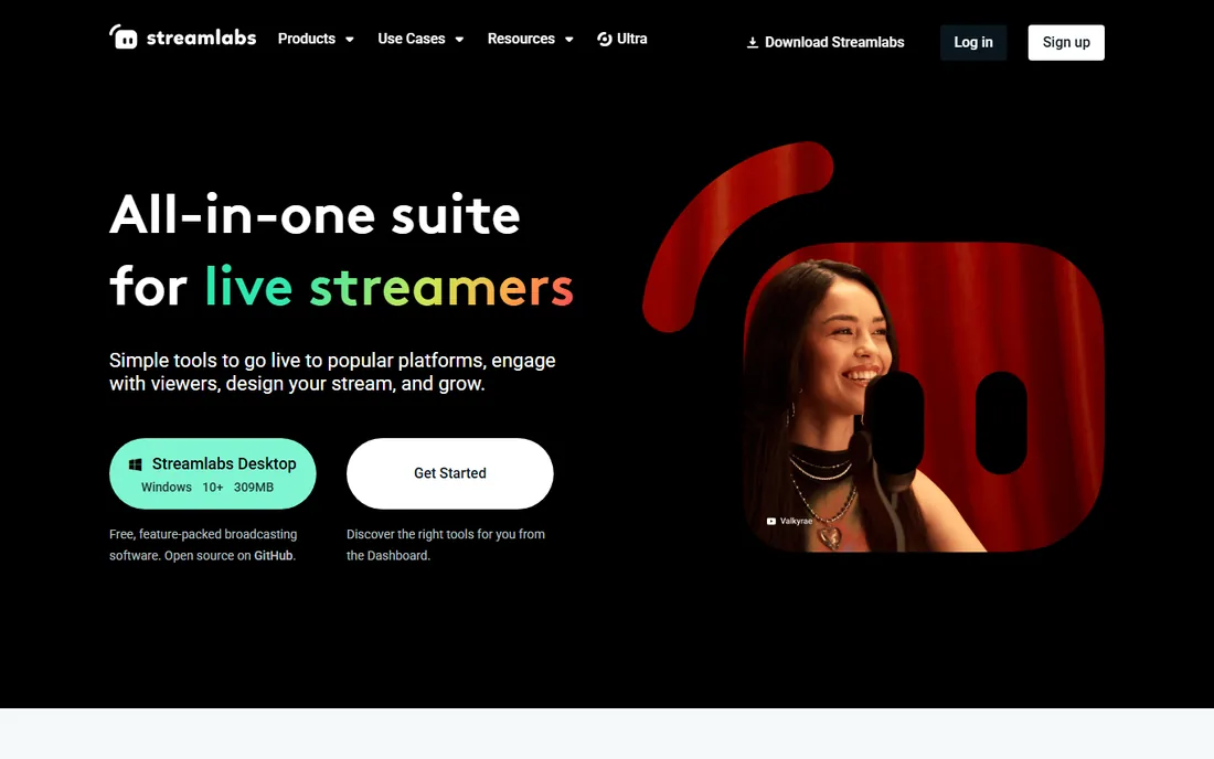 Streamlabs homepage