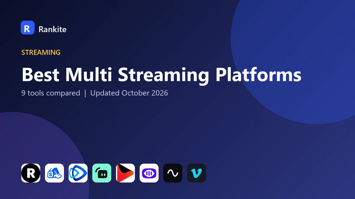 Best Multi Streaming Platforms in 2026: 9 Platforms Compared