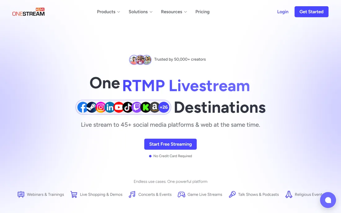 OneStream Live homepage