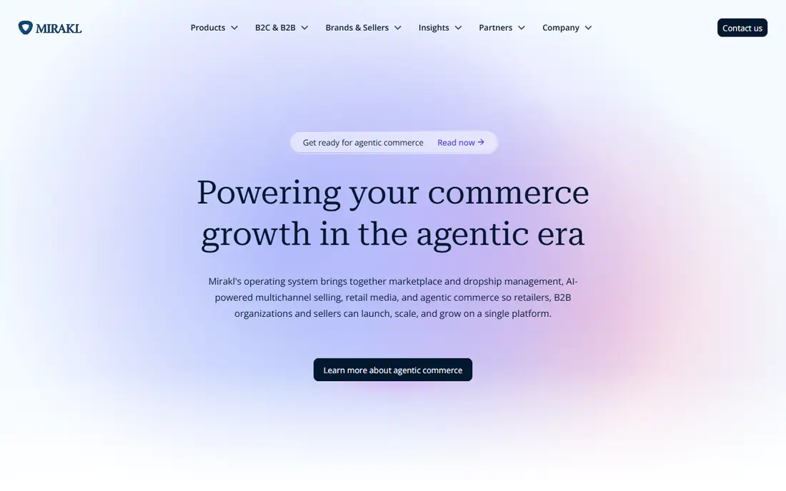 Mirakl homepage