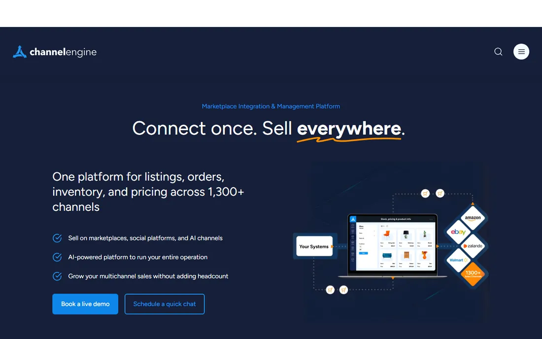 ChannelEngine homepage