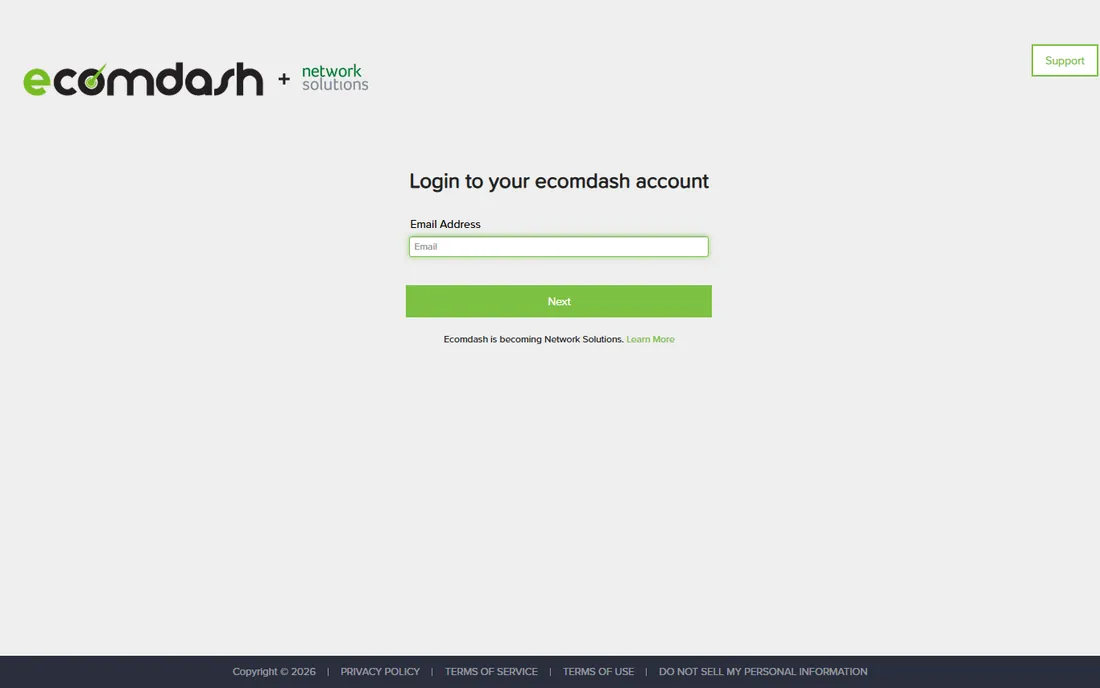 Ecomdash homepage