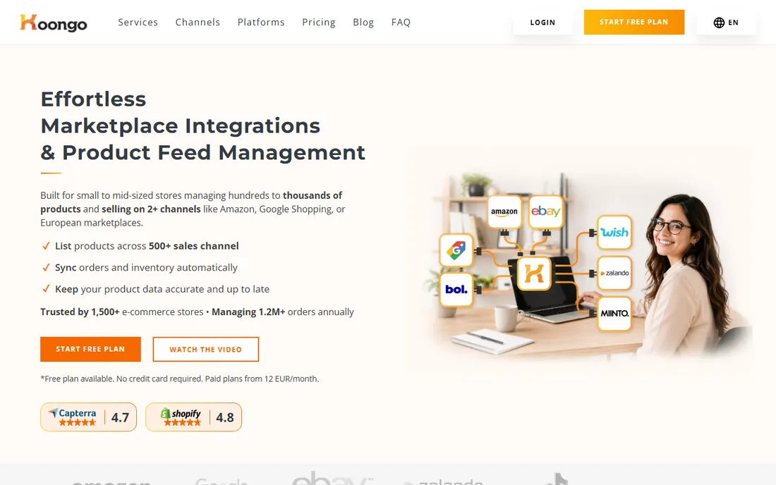 Koongo homepage